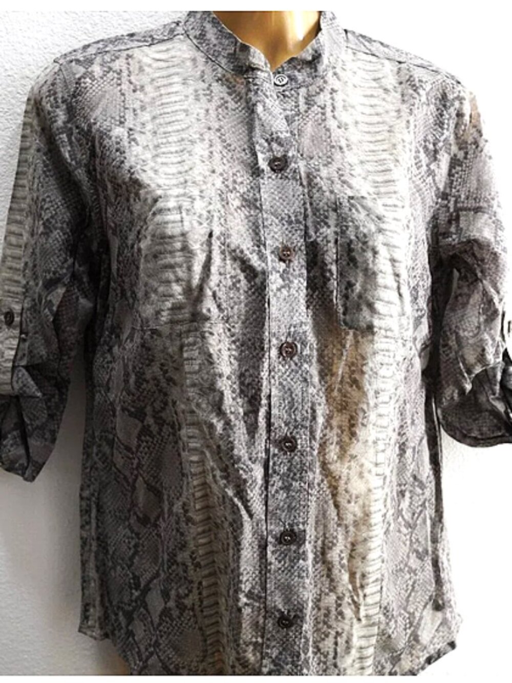 Michael Kors Snake Skin Print Blouse size 6P
